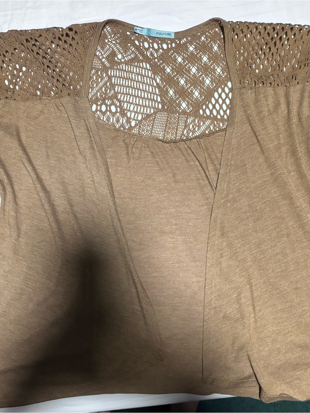 Lace over shirt